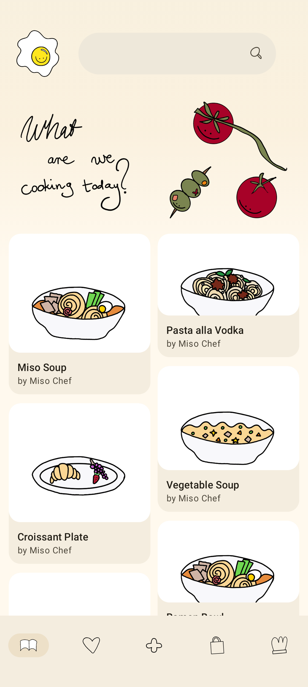 Miso app Inspire screen