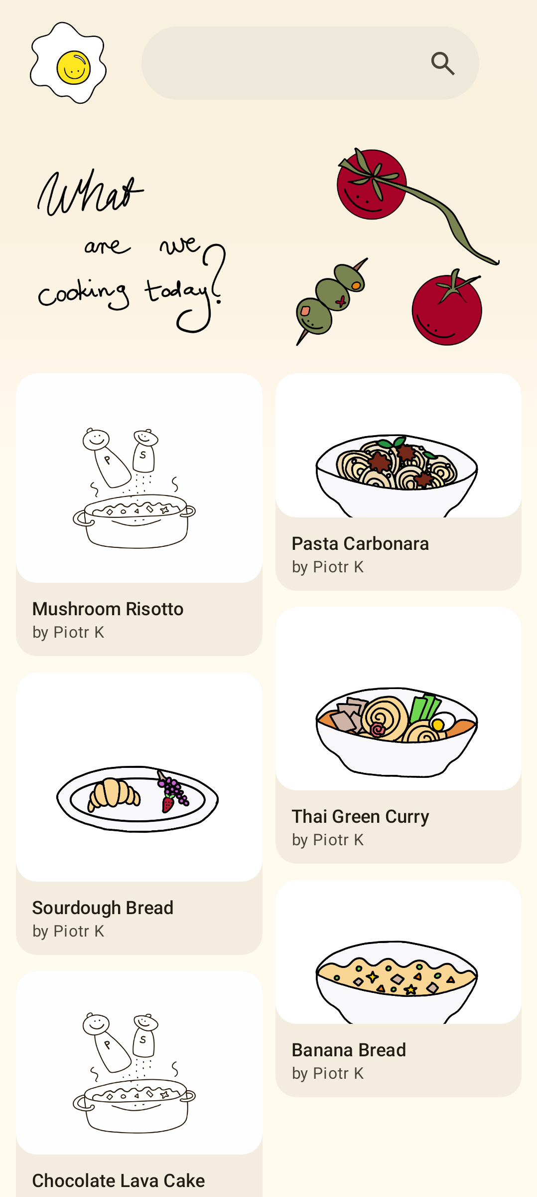 Miso app Inspire screen